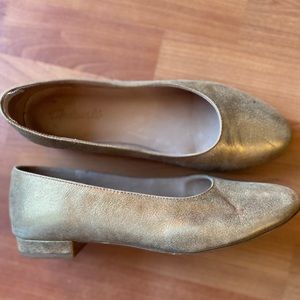 Madewell Gold Shoes Slip On 9